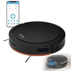 Saugroboter mit Wischfunktion, 4000Pa Staubsauger Roboter mit Intelligente Pfadplanung, 4 Reinigungsmodi, Unterstützt WLAN und APP, 150Min Max, Saug und Wischroboter für Haare, Teppiche, Hartböden