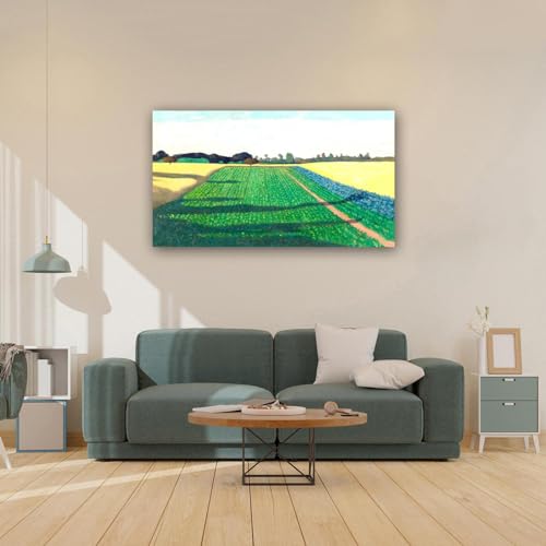 Image sur Toile V-Les champs 80x145cm édition d'art sur texture canvas pour une décoration murale raffinée