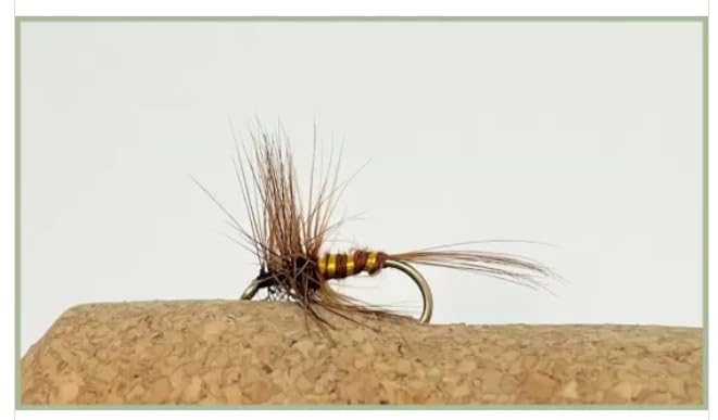 Barbless Hackled brown midge dry trout flies, choice of size and quantity, Rivers, streams, still water Fishing Flies. (6, 12)