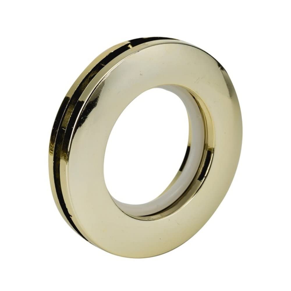 VVW&LIU 6 Piezas Anillo de Cortina decoración del hogar Accesorios de Cortina Anillo de plástico Cortina con Ojal Superior, Oro Brillante, 4
