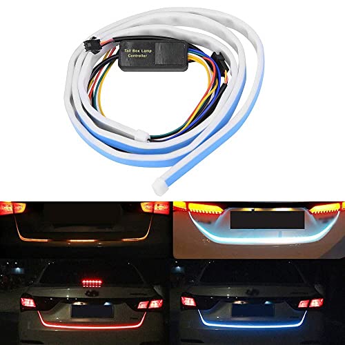 Image of Auto Oprema (AWARD WINNER AT INDIA'S RISING STAR 2024 Led Strip Trunk /Dicky /Boot /Tail Lights Streamer Brake Turn Signal Light Compatible With Tata Tiago Car