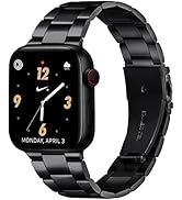 OMIU Compatible with Apple Watch Band 38mm 40mm 41mm 42mm 44mm 45mm 49mm, Upgraded Business Stain...