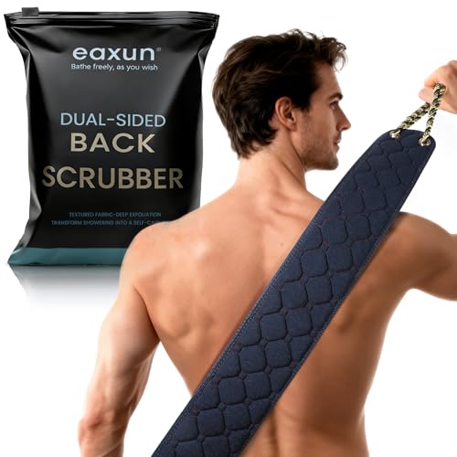 Exfoliating Back Scrubber with Handles, 38.5 Inch...
