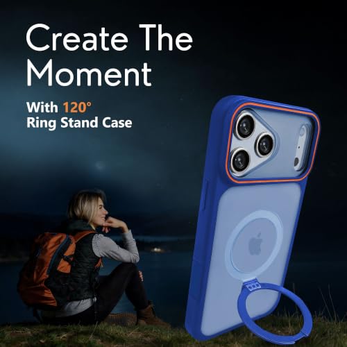 Image of AIBEX Back Cover Case for Apple iPhone 14 MagSafe Compatible | Slim Case with Wireless Charging Support | Anti-Scratch, Shockproof, Anti-Fingerprint & Lightweight Military Protective Cover - Purple
