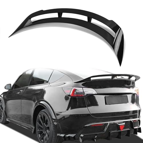 ZXMOTO Fits for Tesla Model Y 2020 2021 2022 2024 Rear Spoiler Wing, Model Y Accessories High Performance GT Style(Gloss Black)