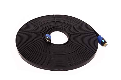 Cable HDMI plano de 40 pies soluciona problemas de espacio y ruido visual en formatos 4K 2