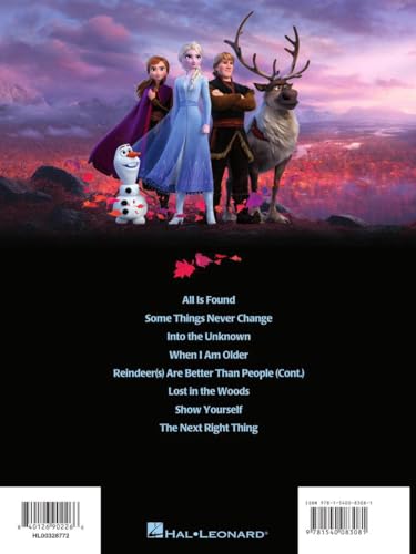 Frozen 2 Songbook | Piano, Vocal, Guitar Sheet Music | Includes "Into the Unknown" and Other Disney Songs | Hal Leonard Official Music Book - Image 2