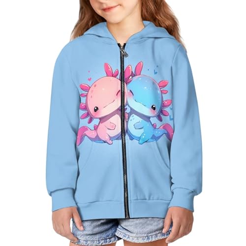 Zip Up Hoodie for Girls Soft Sweatshirts with Pocket Top Kids Clothes4