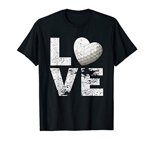 I Love Golf Funny T-shirt Golfer Moms Dads Kids Golf Gift