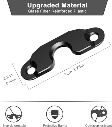 Image of Upgraded Sun Visor Repair Kit for Jeep, Veharvim 2 Pack Hard Plastic Sun Visor Clip Compatible with Jeep Wrangler JK 2018 / JL /Wrangler 2018-2023 / Gladiator 2020-2023, Black