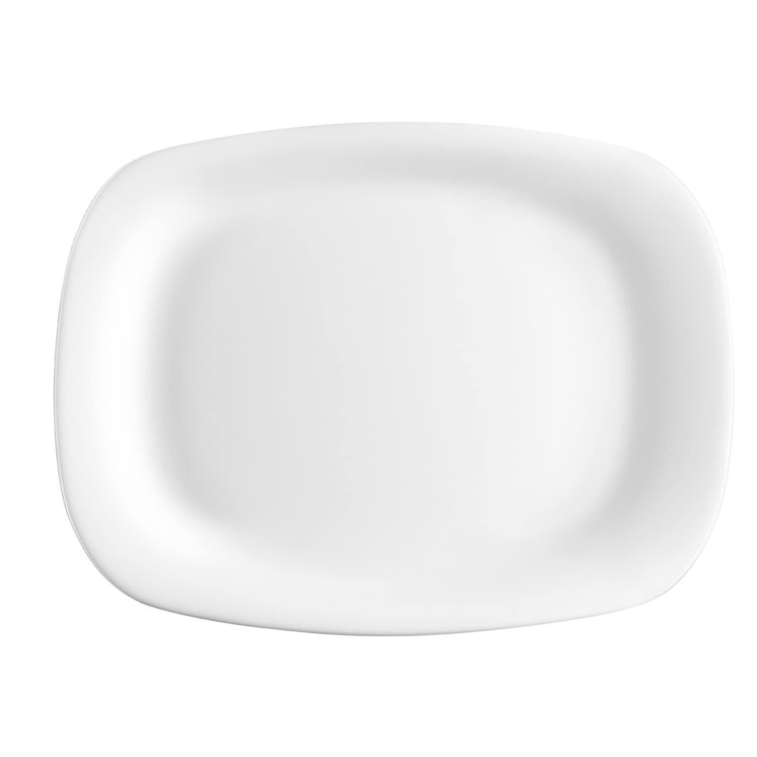 Bormioli Rocco Assiette 34 x 24 cm Parme Blanc, Verre