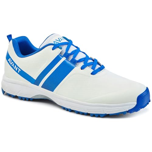 Image of AVANT Men's PaceMax Cricket Shoes - Anti Skid Rubber Outsole, Lightweight & Cushioned, Ideal Turf & Hard Ground Cricket Shoes