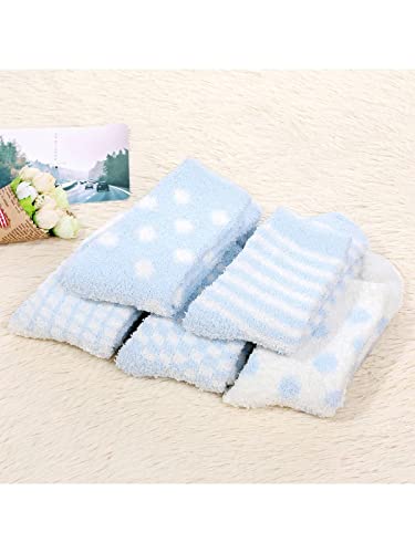 Century Star Fuzzy Socks for Women Slipper Fluffy Socks Christmas Gift Casual Home Winter Warm Sleeping Cozy Crew Sock4