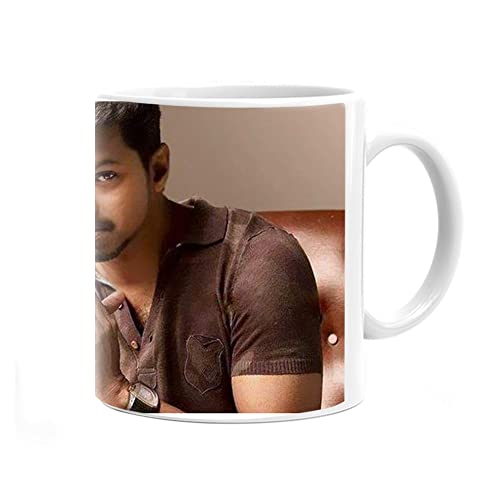 Ceramic ‘Actor – Vijay Boss Fan Club Coffee Mug – White, 350 ml