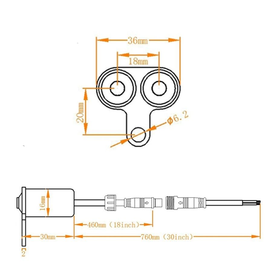 Moto interruptor manillar pulsador doble universal regulable de aluminio resistente 5