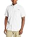 Columbia Bait Caster Short Sleeve Shirt, White, Large