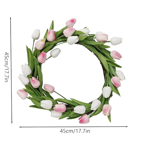 Couronnes porte d'entrée en fleurs et verdure déco rustique - 6