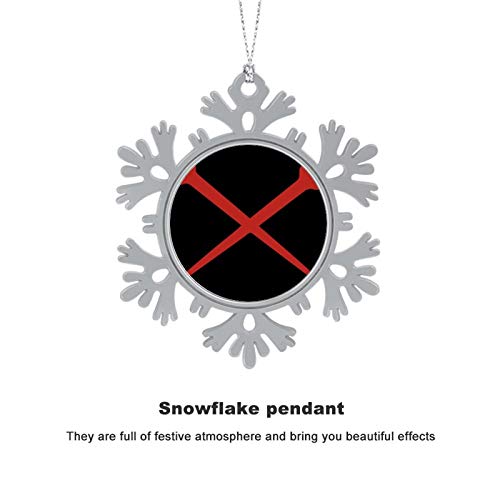 Puilkfgt Ironworker Crossed Tools Personalized Snowflake Ornaments Christmas Tree Hanging Accessories Christmas Decorations