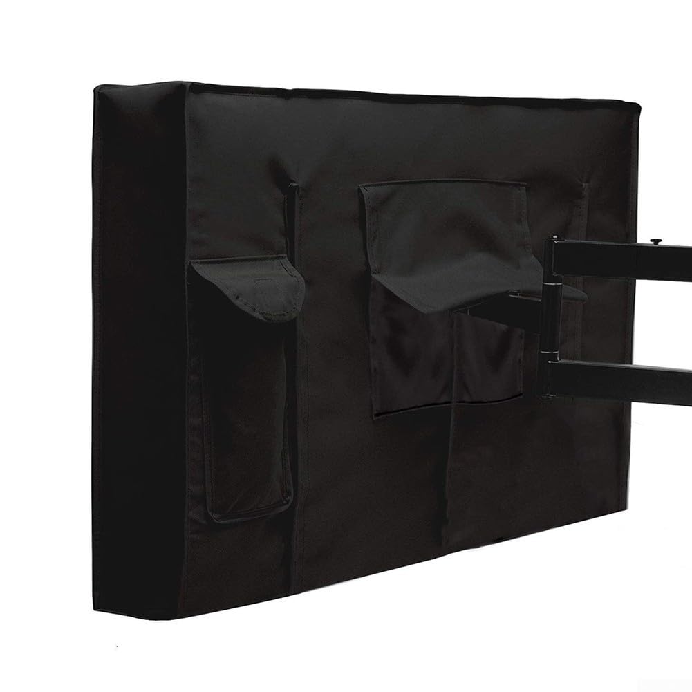 Copertura impermeabile antipolvere per TV esterni 46-48 pollici tessuto Oxford 210D nera