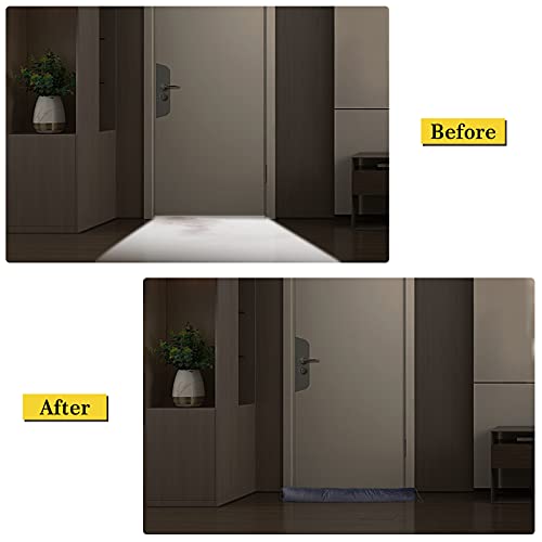 Fowong 30 Inch Door Snake Draft Stopper, Under Door Weather Insulator Seal Heavy Duty Energy Saver (Grey) #TOP3
