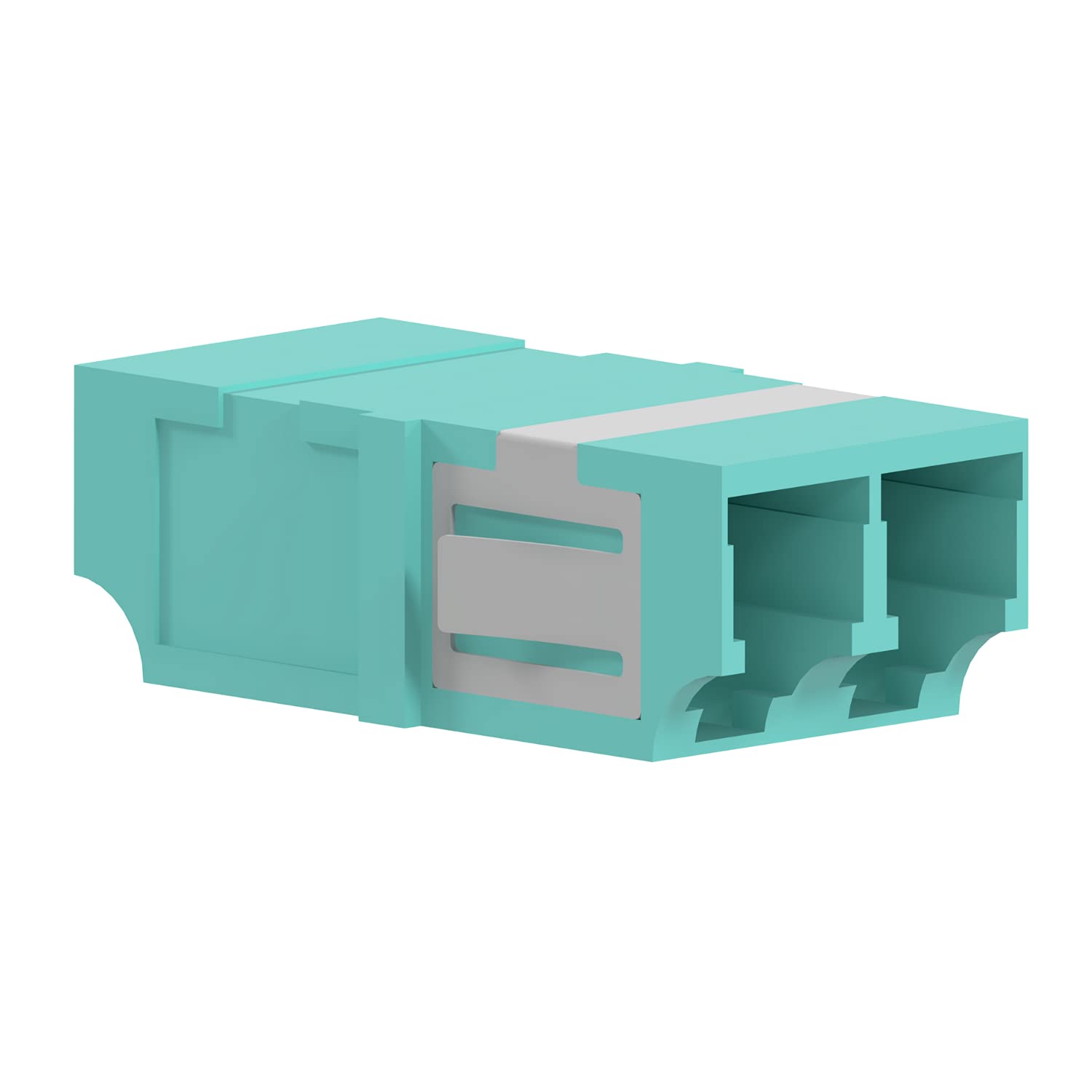 AIXONTEC 25 Stück LWL Kupplung LC zu LC Duplex Adapter Multimode OM3 Glasfaser Adapter Optische Coupler Netzwerk Buchse Koppler ohne flange