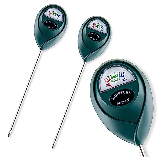 Tennedriv Green 2 Pack Soil Moisture Meter for House Plants,