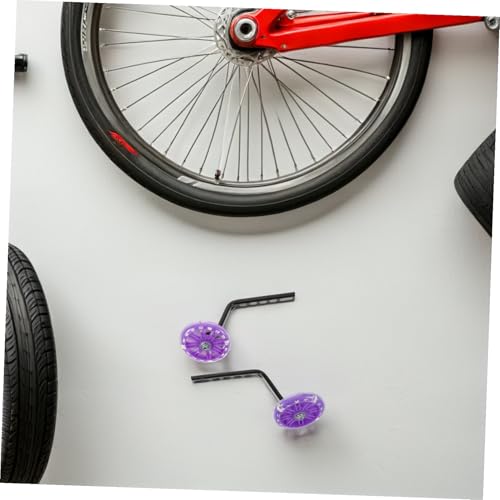 Ruedas de Entrenamiento para Bicicleta KOMBIUDA con Destello, Estabilizadores de Seguridad, Ajuste Versátil, Resistente, Auxiliares para Aprendizaje y Equilibrio Juvenil miniatura 7