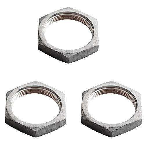 Beduan Stainless Steel 3pcs 1/2" NPT Female Hex Locknut Cast Pipe Fitting
