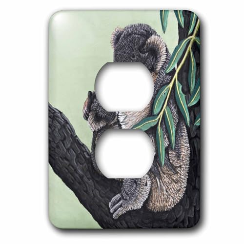 Koala Mother 2 prises cache interrupteur pour rénover un mur abîmé