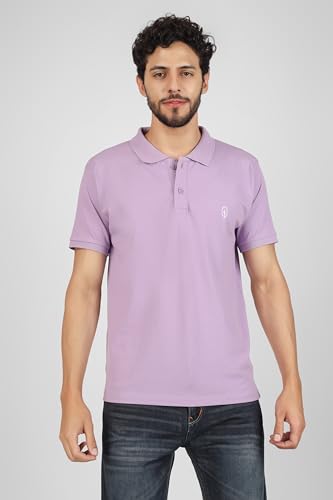 Image of Men's Regular Fit Polo Collar Half Sleeve T-Shirt Cotton Blend Polo T-Shirt Comfortable Lightweight Plain T-Shirt
