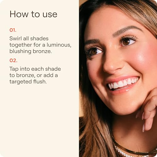 Live Tinted Huebeam Gradient Blushing Bronzer - Lightweight, Highly-Pigmented, Buildable & Blendable - Sunkissed, Glowy, Even Toned Skin Face Blush and Bronzer - Mojave Mirage - Image 5