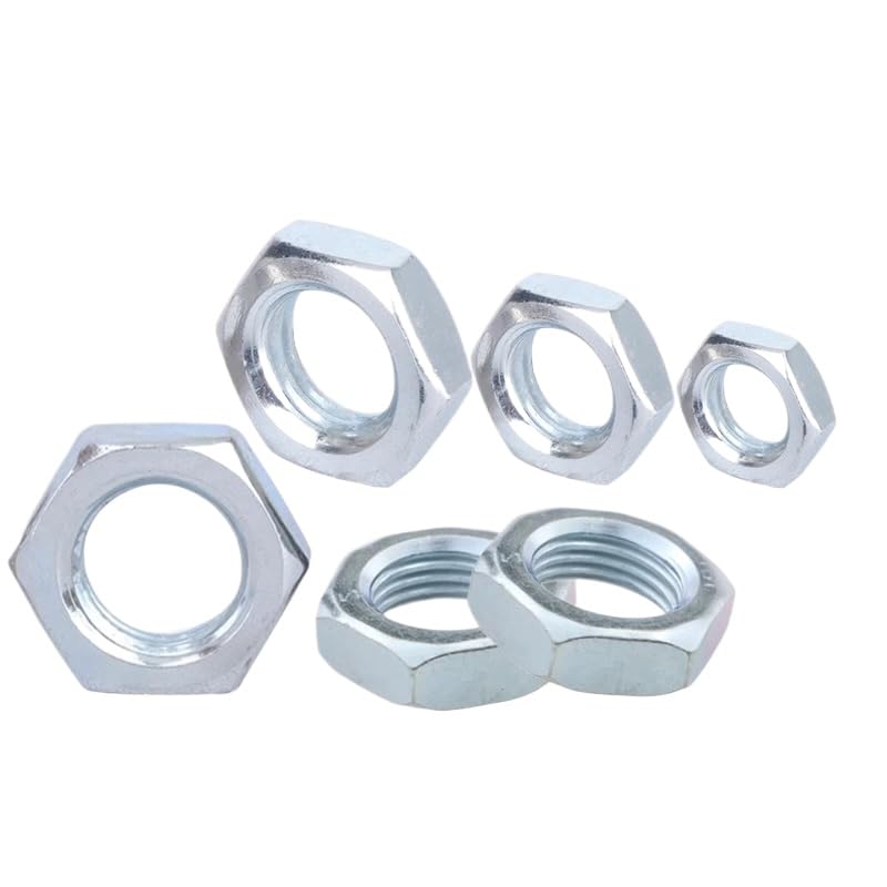 Fine Thread Galvanized Steel Hexagon Thin Nuts M8 M10 M12 M14 M16 M18 M20-M30 (20,M20*1.5mm)