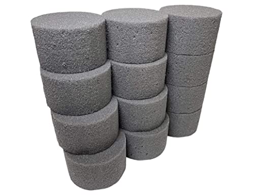 Pack of 18 Round Dry Floral Foam Cylinders, Versatile Craft Foam for Artificial Flowers Sweet Hampers, Floristry, Wedding