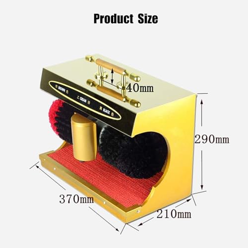 Lucidatrice per Scarpe elettrica a induzione, Piccola lucidatrice per Scarpe, sensore a infrarossi Completamente Automatico, lucidatrice per Scarpe Portatile con Spazzola a Pettine per Uso Domestico,