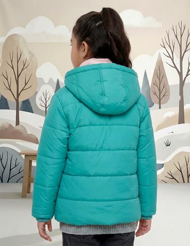 Image of Amazon Brand - Symbol Girls Girls Quilted Standard Length Winter Jacket with Detachable Hood