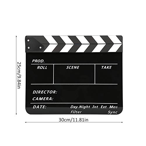 Tábua de Acrílico, 30x25cm Filme Diretores de Filme Ripa, Tábua Batendo Fotografia Diretor Adereços