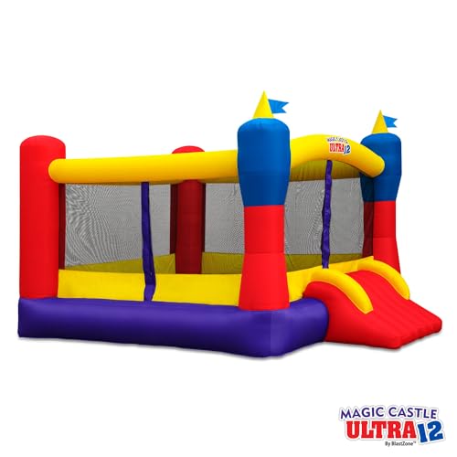 Image of Blast Zone Magic Castle Ultra12 - Inflatable Bouncer with Blower - Premium Quality - Huge - Holds 6 Kids - Fast Setup