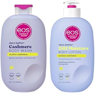 eos Shea Better Body Lotion + Body Wash, Vanilla Cashmere