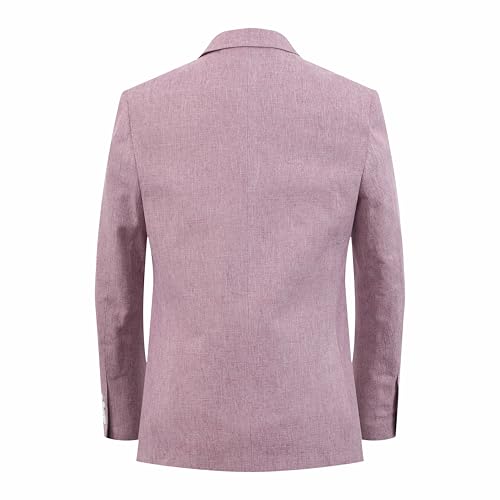 Elie Balleh Men's Solid Blazer and Sports Coat, Premium Stylish & Comfortable with Natural Stretch, Lavender Large2