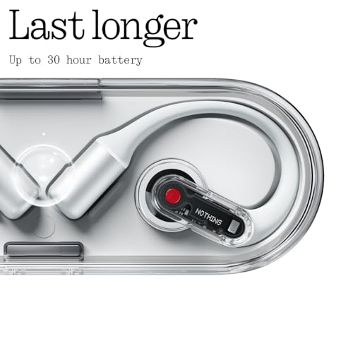 Nothing Ear (Open) Open Ear Headphones, Ultra-Light with Adjustable Earhooks, Multipoint Connection Bluetooth Earbuds, Clear Voice Technology for AI Calls, IP54, Fast Charging, ChatGPT Supported by Nothing - Used condition - Image 5