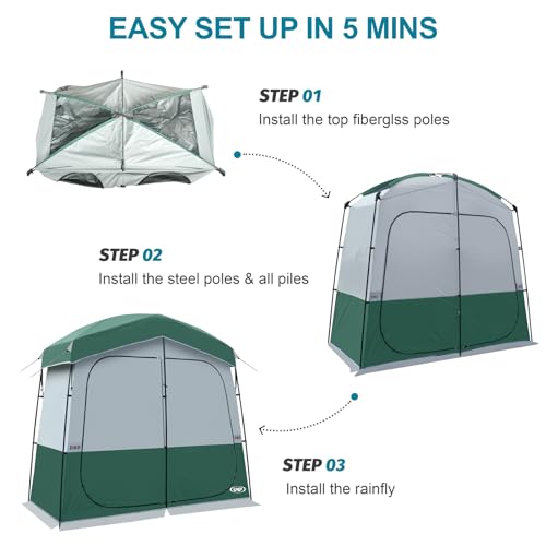Image of Shower Tent, Outdoor Camping Privacy Shelter-Dressing Changing Room-Portable Toilet Tent for Hiking Sun Shelter Picnic Fishing