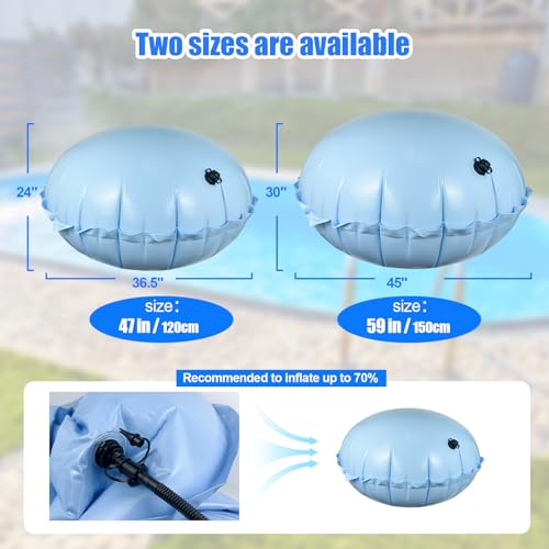 2 almohadillas de piscina para piscinas elevadas 4x4 ft miniatura 3