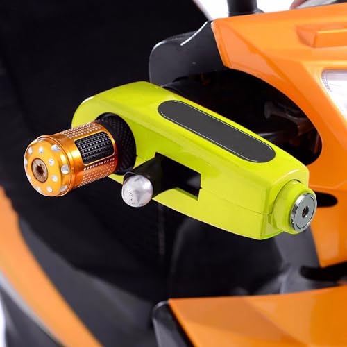 Image of Motorcycle Safety Lock Handlebar Grip Brake Lever Lock for Motorcycle Bicycle (Multi-Colour)