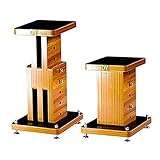 【Compatibilité universelle】 : ce support d'enceinte fonctionnera avec tout ce que vous avez. Il dispose d'une large plaque supérieure plate, il est capable d'accueillir la plupart des haut-parleurs du marché quelle que soit sa forme ou sa marque.