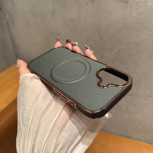 RNOZX iPhone 15�p �����d�C���b�L �\�t�g�G�b�W���U�[ �g�уP�[�X ���C�����X�[�d �ϏՌ��J�o�[ (iPhone 15�p/�_�[�N�O���[��)