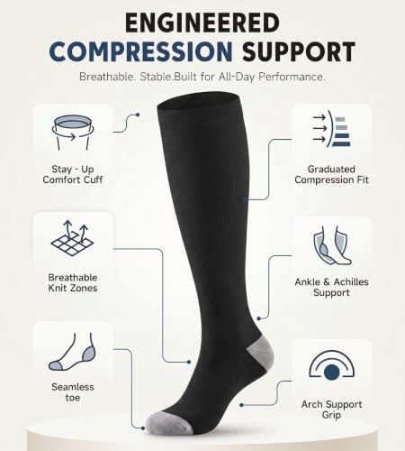 LOOTA Viscose Made from Bamboo Compression Socks for Men 15-20 mmHg - image 4