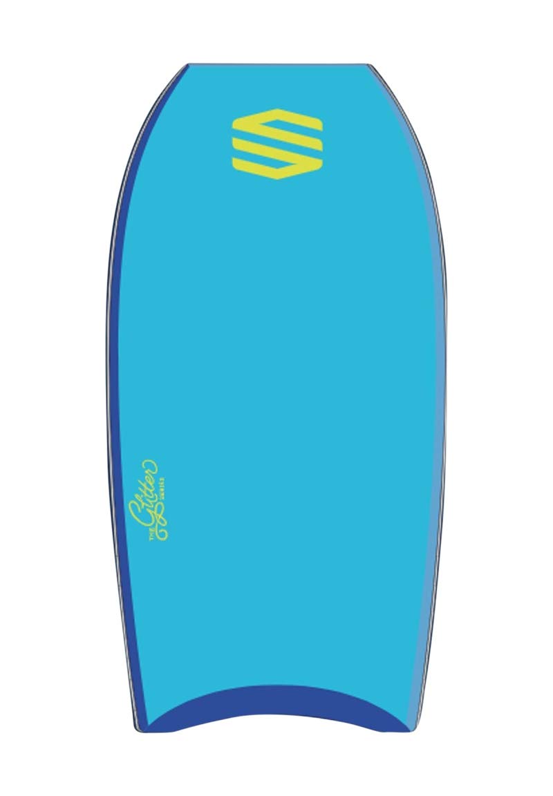 Sniper Bodyboard Girls Cashmeere PE - Tabla de bodyboard para mujer (36"), color azul y amarillo