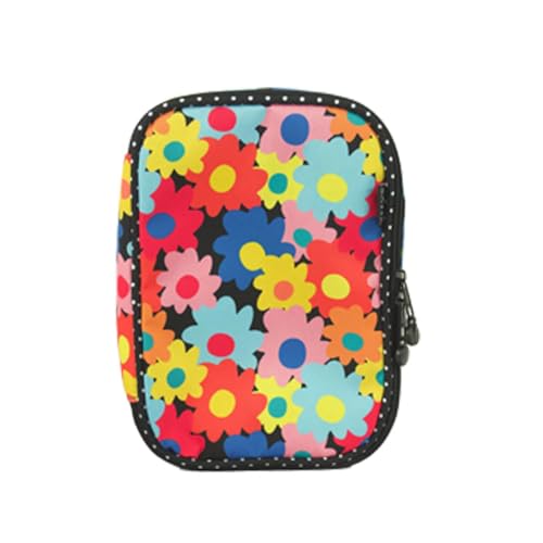 Estojo Box 100 Pens 2 divisórias Floral Color Sabra