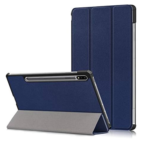 XTstore Case for Samsung Galaxy Tab S7 (SM-T870/T875) PU Leather Business Folio Cover Standing Protective Cover Multi-angle Pocket Cover