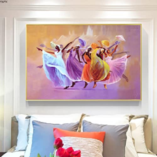 Art africain de grand format pour habiller un mur vide 60x90